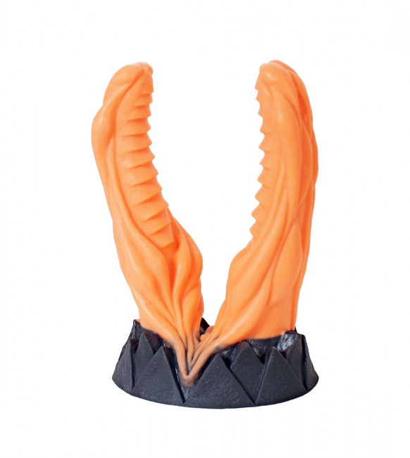 Дизайнерский стимулятор "Анаконда" с двумя стволами - 22 см. Дизайнерский стимулятор "Анаконда" с двумя стволами - 22 см.