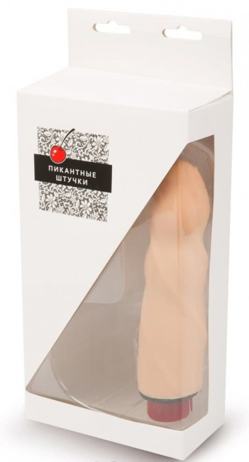 Телесный спиралевидный мультискоростной вибратор - 20 см. Телесный спиралевидный мультискоростной вибратор - 20 см.