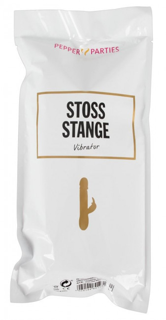 Фиолетовый вибратор-кролик Stoss Stange - 23 см. Фиолетовый вибратор-кролик Stoss Stange - 23 см.