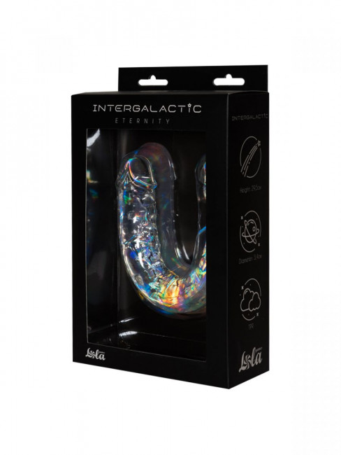 Прозрачный двусторонний фаллоимитатор Eternity - 29,5 см. Прозрачный двусторонний фаллоимитатор Eternity - 29,5 см.