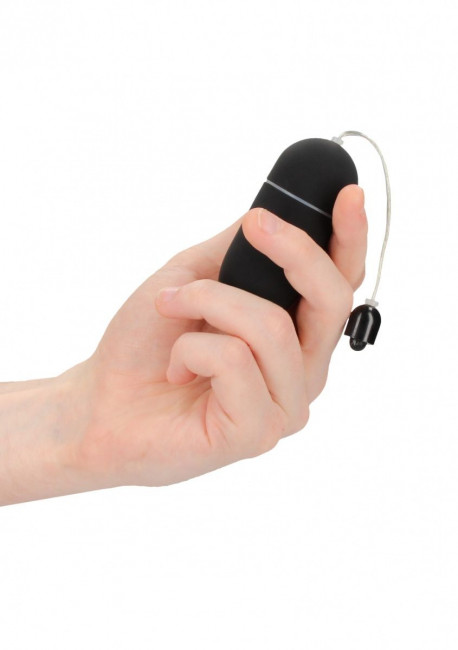 Черное гладкое виброяйцо Vibrating Egg - 8 см. Черное гладкое виброяйцо Vibrating Egg - 8 см.