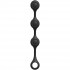Черные утяжеленные анальные шарики Anal Essentials Weighted Silicone Anal Balls - 34,3 см.