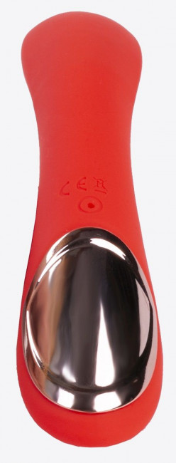 Красный вибромассажёр-кролик Classic Kiss - 24 см. Красный вибромассажёр-кролик Classic Kiss - 24 см.