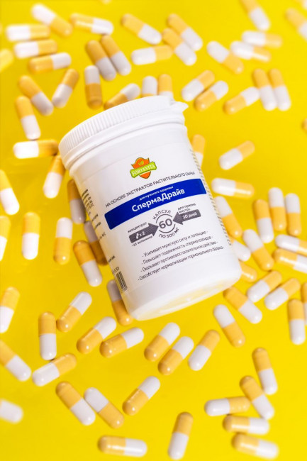 Таблетки для мужчин ForteVita «Спермадрайв» - 60 капсул (500 мг) Таблетки для мужчин ForteVita «Спермадрайв» - 60 капсул (500 мг)