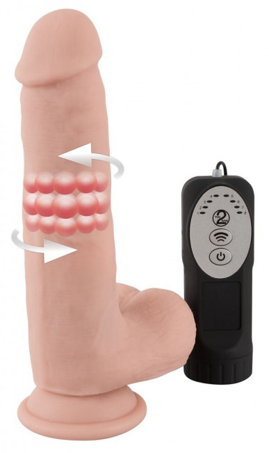 Телесный вибратор-ротатор Medical Silicone Rotating Vibrator - 20 см. Телесный вибратор-ротатор Medical Silicone Rotating Vibrator - 20 см.