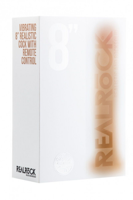 Телесный вибратор-реалистик Vibrating Realistic Cock 8" - 20 см.