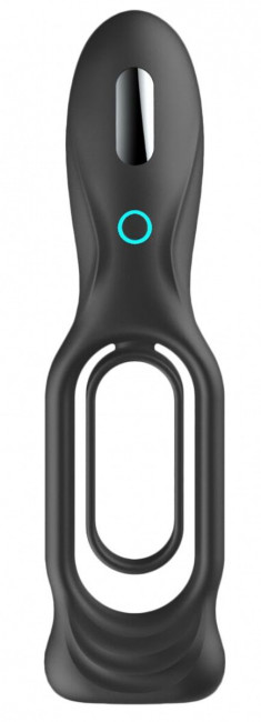 Черное двойное эрекционное виброкольцо N 88 Vibrating Rechargeable Cock Ring Черное двойное эрекционное виброкольцо N 88 Vibrating Rechargeable Cock Ring