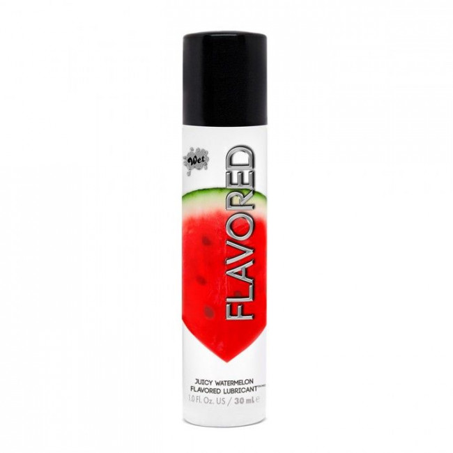 Лубрикант Wet Flavored Juicy Watermelon с ароматом арбуза - 30 мл.