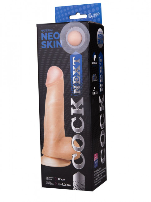 Фаллоимитатор COCK NEXT 6" с подошвой-присоской - 17 см.