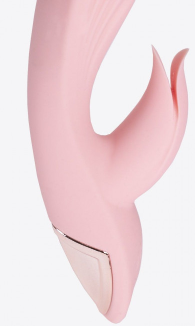Нежно-розовый вибромассажёр-кролик Classic Kiss - 24 см. Нежно-розовый вибромассажёр-кролик Classic Kiss - 24 см.