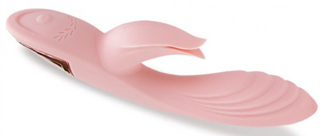 Нежно-розовый вибромассажёр-кролик Classic Kiss - 24 см. Нежно-розовый вибромассажёр-кролик Classic Kiss - 24 см.