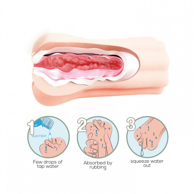 Мастурбатор-вагина Crazy Bull с эффектом смазки Мастурбатор-вагина Crazy Bull с эффектом смазки