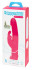 Розовый вибратор-кролик Realistic Dual Density Rechargeable Rabbit Vibrator - 25,5 см.