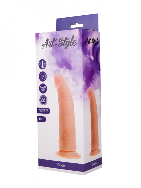 Фаллоимитатор на присоске ART-Style с загнутой головкой - 19,5 см. Фаллоимитатор на присоске ART-Style с загнутой головкой - 19,5 см.