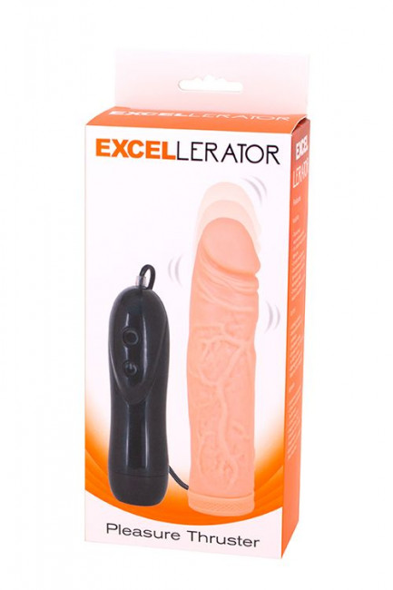 Телесный вибратор-реалистик Excellerator - 16,5 см. Телесный вибратор-реалистик Excellerator - 16,5 см.