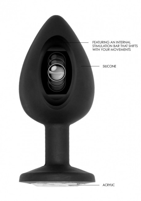 Черная анальная пробка N 91 Self Penetrating Butt Plug - 9,5 см. Черная анальная пробка N 91 Self Penetrating Butt Plug - 9,5 см.