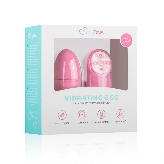 Розовое виброяйцо Vibrating Egg с пультом ДУ Розовое виброяйцо Vibrating Egg с пультом ДУ