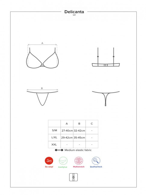 Пикантный кружевной комплект белья Delicanta Пикантный кружевной комплект белья Delicanta