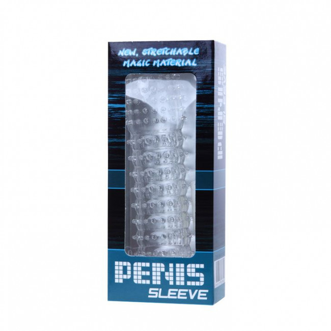 Прозрачная насадка на фаллос с закрытой головкой - 14 см. Прозрачная насадка на фаллос с закрытой головкой - 14 см.