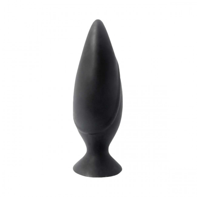 Черная большая анальная пробка Mojo Spades Large Butt Plug - 12 см.