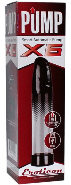Вакуумная помпа Eroticon PUMP X6 с эффектом памяти Вакуумная помпа Eroticon PUMP X6 с эффектом памяти