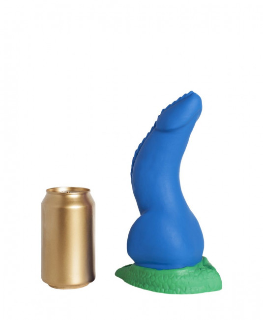 Синий фаллоимитатор "Дракон Эглан Medium" - 24 см.