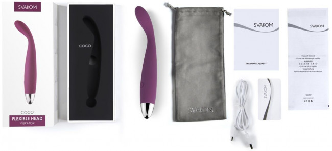 Фиолетовый гибкий тонкий вибратор Coco для G-стимуляции - 18,2 см. Фиолетовый гибкий тонкий вибратор Coco для G-стимуляции - 18,2 см.