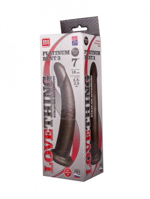 Чёрная насадка на пояс харнесс PLATINUM BENT 3 Чёрная насадка на пояс харнесс PLATINUM BENT 3