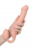 Телесный безремневой страпон Silicone Bendable Strap-On L