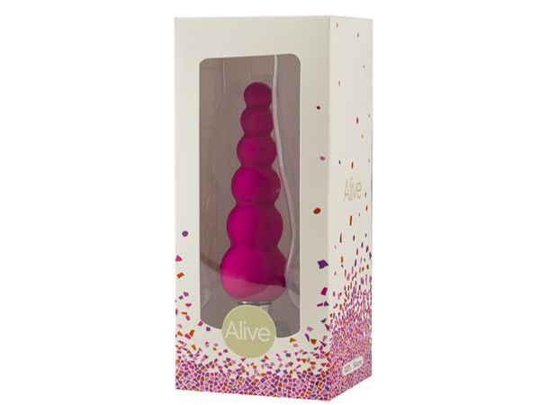 Анальный вибромассажер Lance в форме ёлочки - 14 см. Анальный вибромассажер Lance в форме ёлочки - 14 см.