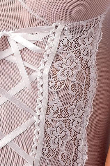 Полупрозрачный корсаж Marcelle со шнуровкой спереди Полупрозрачный корсаж Marcelle со шнуровкой спереди