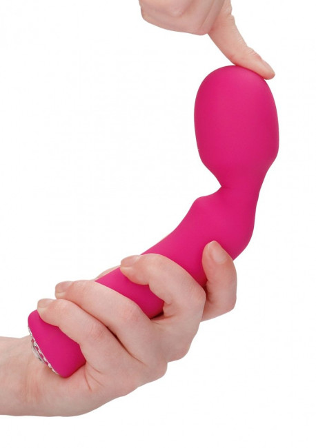 Розовый универсальный массажер Wand Pearl - 20 см. Розовый универсальный массажер Wand Pearl - 20 см.
