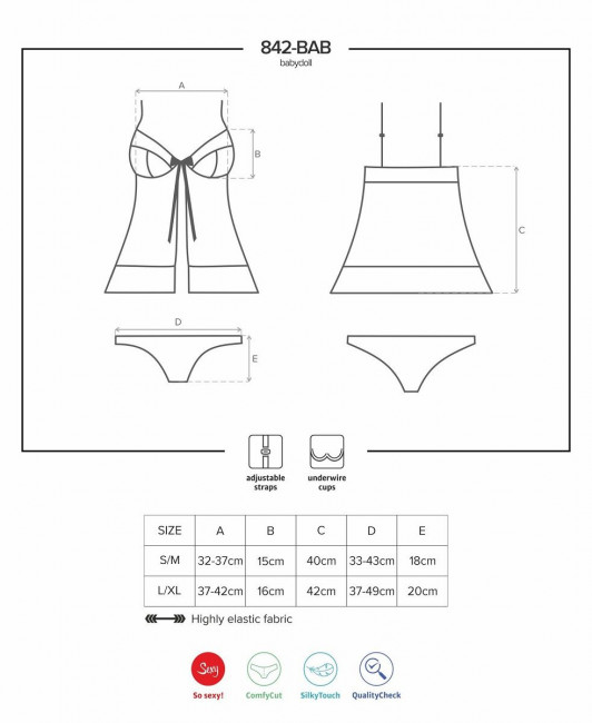 Чувственный бэби-долл с малиновым кружевом и бантом Чувственный бэби-долл с малиновым кружевом и бантом