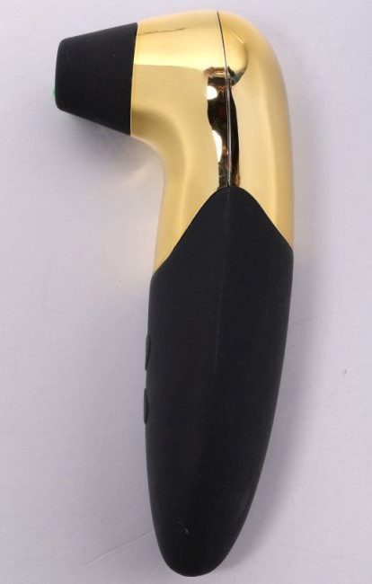 Черный вибростимулятор PRO-X5 с функцией вакуумной стимуляции