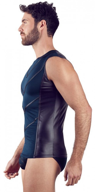 Сексуальная мужская майка с контрастными полосами Сексуальная мужская майка с контрастными полосами