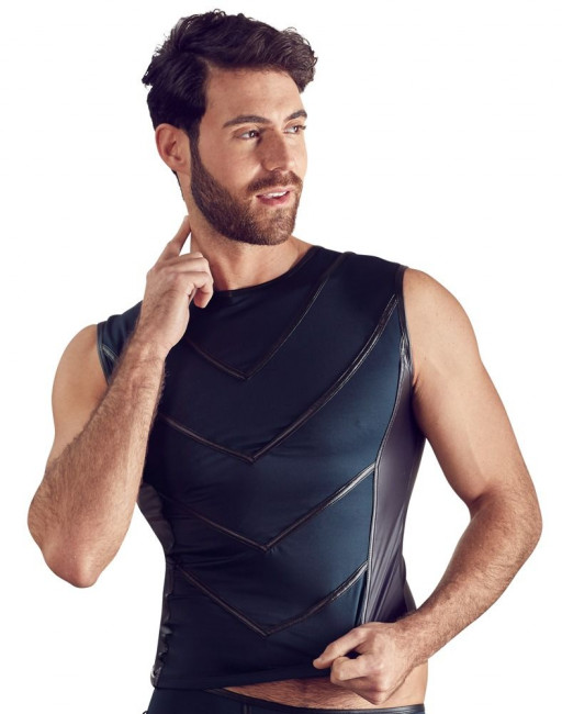 Сексуальная мужская майка с контрастными полосами Сексуальная мужская майка с контрастными полосами