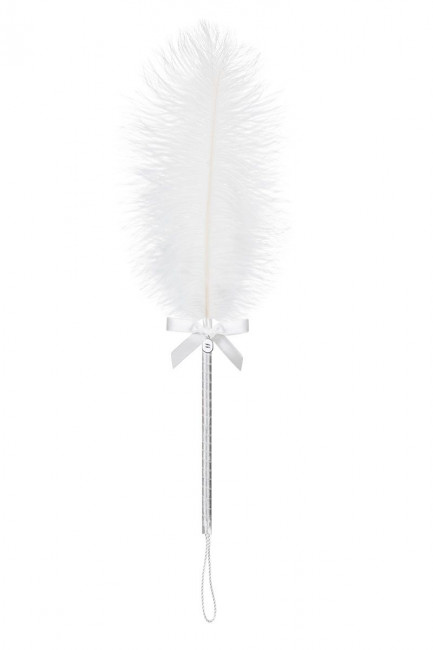 Белый тиклер с пёрышком для щекотания Белый тиклер с пёрышком для щекотания
