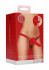 Красный двойной вибрострапон Double Vibrating Silicone Strap-On Adjustable - 15,5 см.