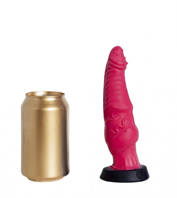 Красный фаллоимитатор "Гиппогриф mini" - 18 см.