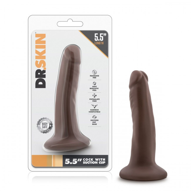 Коричневый фаллоимитатор 5.5 Inch Cock With Suction Cup - 14 см. Коричневый фаллоимитатор 5.5 Inch Cock With Suction Cup - 14 см.