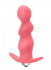 Розовая фигурная анальная вибропробка Spiral Anal Plug - 12 см.