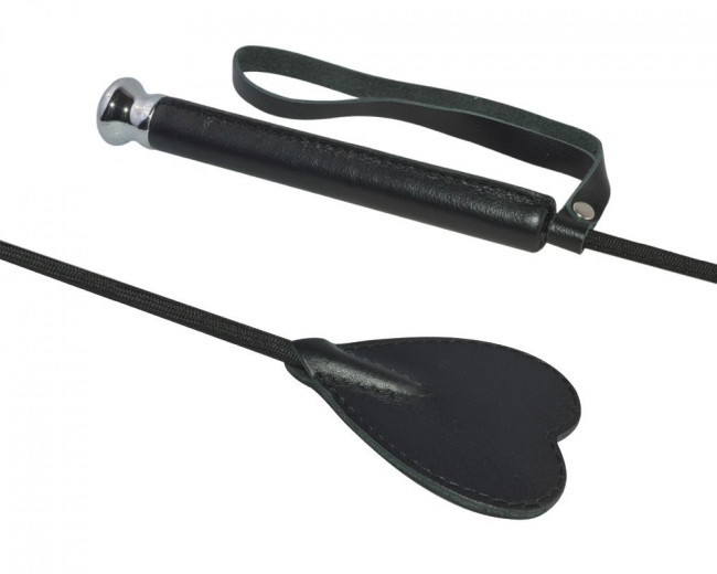 Чёрный стек с шлепком-сердечком - 70 см. Чёрный стек с шлепком-сердечком - 70 см.