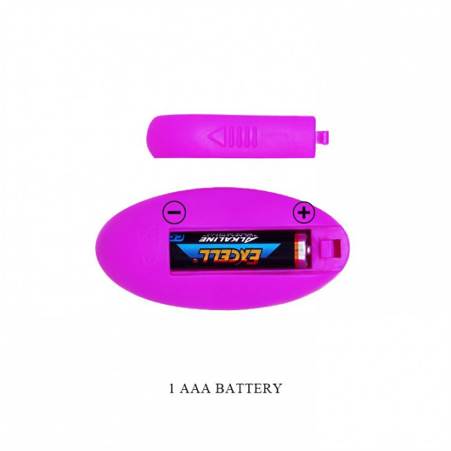 Лиловое гладкое виброяйцо с пультом ДУ Joanne Лиловое гладкое виброяйцо с пультом ДУ Joanne