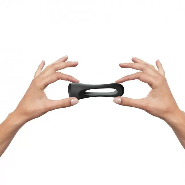 Черное фигурное эрекционное кольцо Flux Ring Черное фигурное эрекционное кольцо Flux Ring