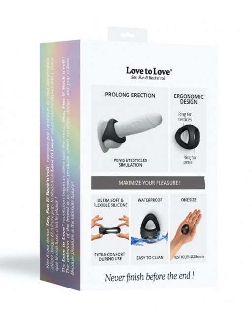 Черное фигурное эрекционное кольцо Flux Ring Черное фигурное эрекционное кольцо Flux Ring