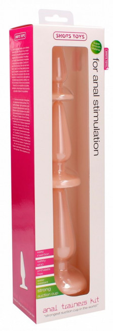 Набор телесных анальных пробок Anal Trainers Kit Набор телесных анальных пробок Anal Trainers Kit