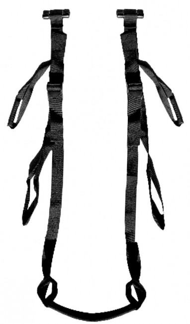 Черные секс-качели для двери Deluxe Door Swing Черные секс-качели для двери Deluxe Door Swing