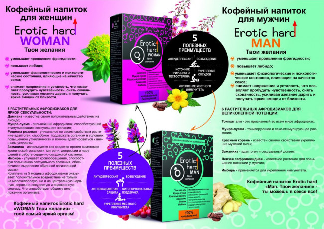 Кофейный напиток для мужчин "Erotic hard MAN - Твои желания" - 100 гр. Кофейный напиток для мужчин "Erotic hard MAN - Твои желания" - 100 гр.