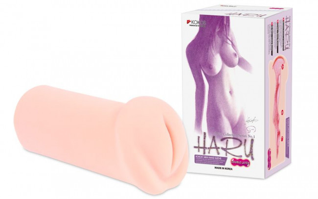 Мастурбатор-вагина с двойным слоем материала Haru Мастурбатор-вагина с двойным слоем материала Haru