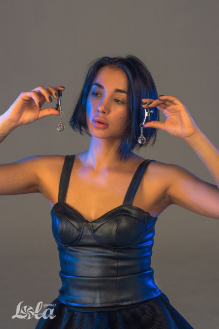 Серебристые зажимы на соски Good Vibes Серебристые зажимы на соски Good Vibes